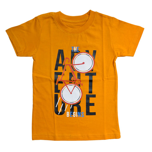 FAZZA Boys Graphic Print Pure Cotton T Shirt (Multicolor, Pack of 5)