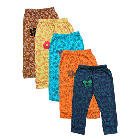 FAZZA Legging For Girls (Multicolor Pack of 5)