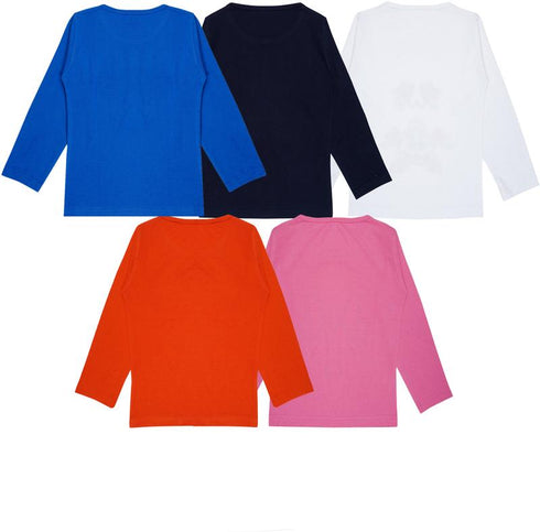 FAZZA Girls Typography Pure Cotton Regular T Shirt