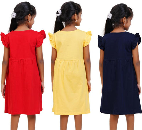 FAZZA Girls Midi/Knee Length Casual Dress