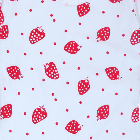 FAZZA Girls Printed Pure Cotton Regular T Shirt