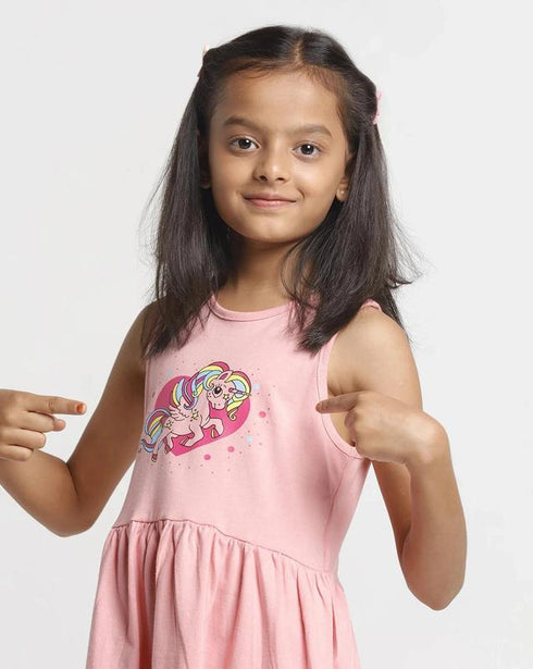 FAZZA Girls Midi/Knee Length Casual Dress