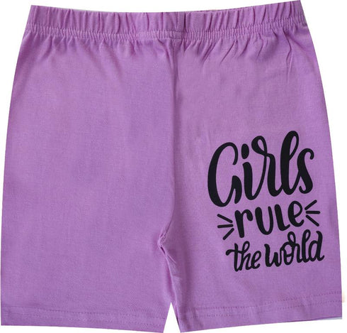 FAZZA Short For Girls Casual Printed Pure Cotton