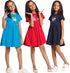 FAZZA Girls Midi/Knee Length Party Dress