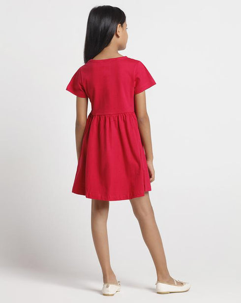 FAZZA Girls Midi/Knee Length Party Dress