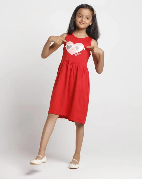 FAZZA Girls Midi/Knee Length Casual Dress