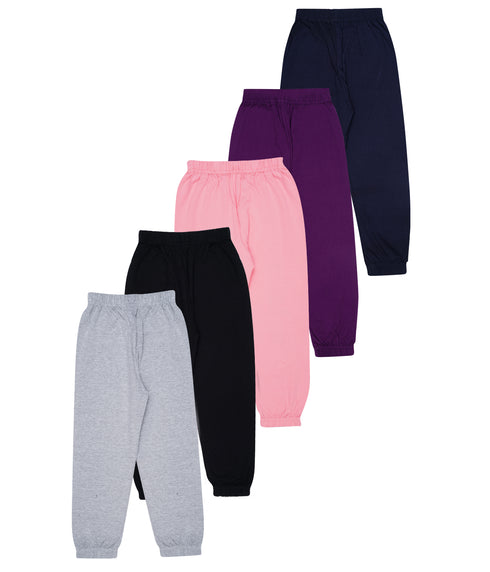 FAZZA Track Pant For Girls (Multicolor, Pack of 5)