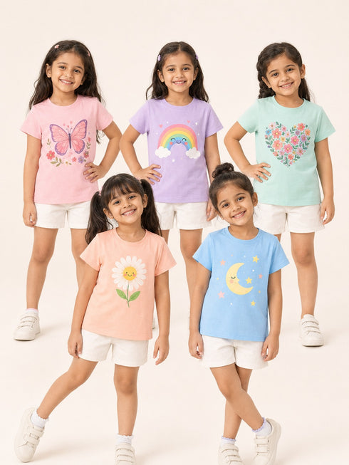 Girls T Shirt (Pack of 3)