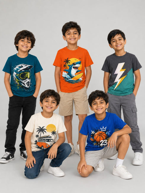 Boys T shirt (Pack Of 5)