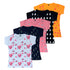 FAZZA Girls T-shirts(Pack of 5)