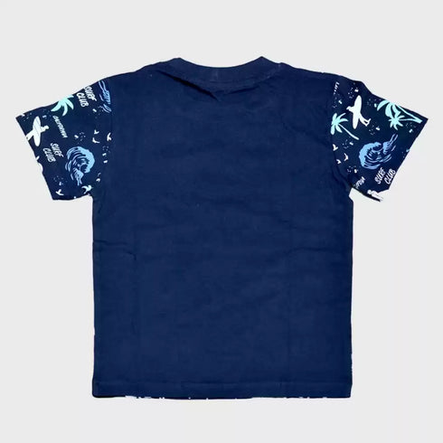 FAZZA Boys Printed Pure Cotton T Shirt (Multicolor, Pack of 5)