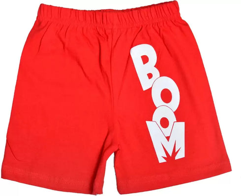 FAZZA Short For Boys Casual Graphic Print Pure Cotton (Multicolor, Pack of 5)