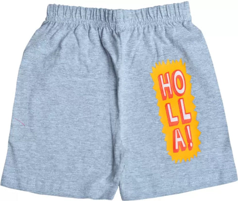 FAZZA Short For Boys Casual Graphic Print Pure Cotton (Multicolor, Pack of 5)