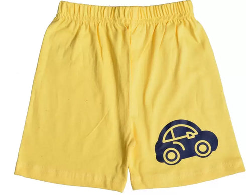 FAZZA Short For Boys & Girls Casual Graphic Print Pure Cotton (Multicolor, Pack of 5)