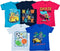 FAZZA Boys Printed Pure Cotton T Shirt (Multicolor, Pack of 5)