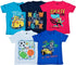 FAZZA Boys Printed Pure Cotton T Shirt (Multicolor, Pack of 5)