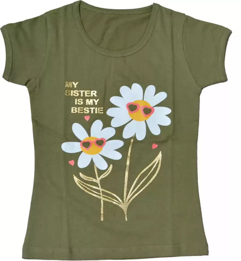 FAZZA Girls Tshirts(Pack of 10)