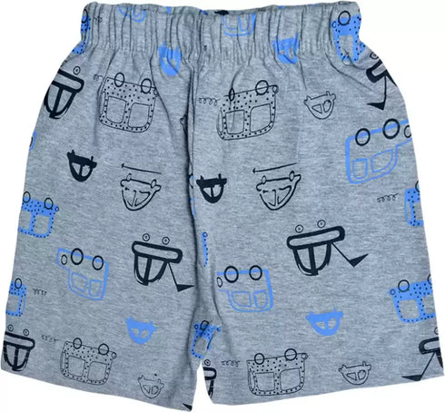 FAZZA Short For Boys & Girls Casual Printed Pure Cotton (Multicolor, Pack of 5)