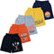 FAZZA Short For Boys & Girls Casual Graphic Print Pure Cotton (Multicolor, Pack of 5)
