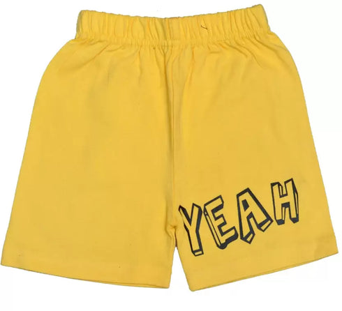 FAZZA Short For Boys & Girls Casual Graphic Print Pure Cotton (Multicolor, Pack of 5)