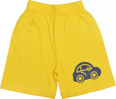 FAZZA Short For Boys Casual Printed Pure Cotton (Multicolor, Pack of 3)