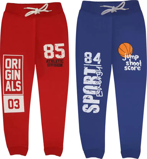 FAZZA Track Pant For Boys (Multicolor, Pack of 2)