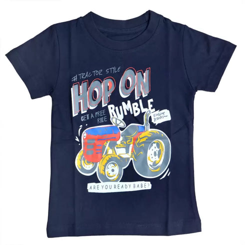 FAZZA Boys Graphic Print Pure Cotton T Shirt (Multicolor, Pack of 5)