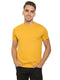 FAZZA Men Solid Yellow T-Shirt