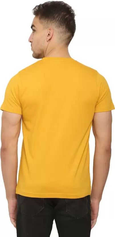 FAZZA Pack of 3 Solid Men Round Neck Multicolor T-Shirt