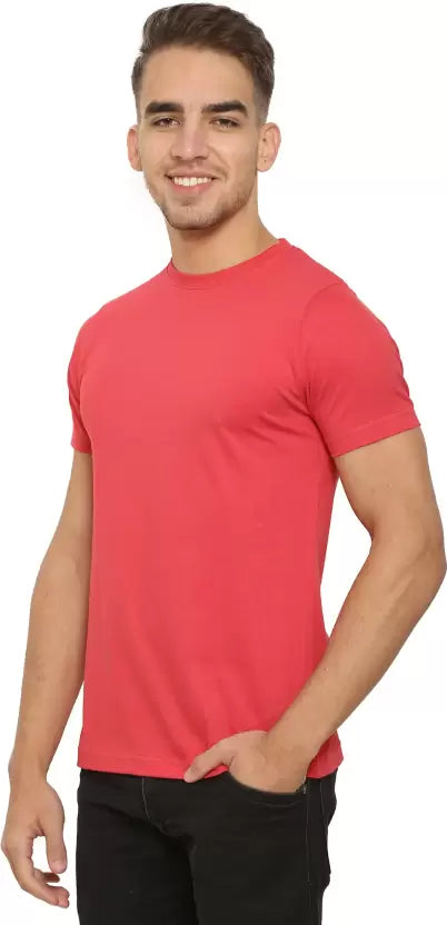 FAZZA Pack of 3 Solid Men Round Neck Multicolor T-Shirt